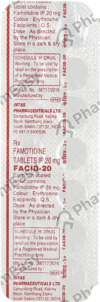 Facid 20mg Tablet