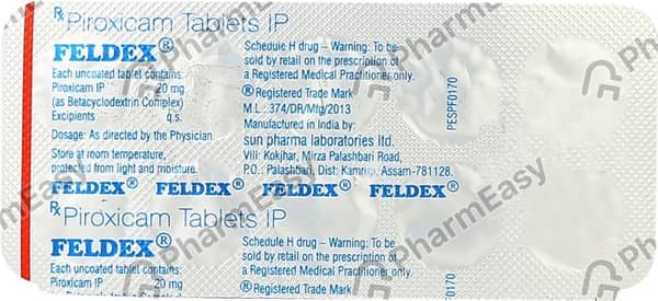 Feldex 20mg Strip Of 10 Tablets