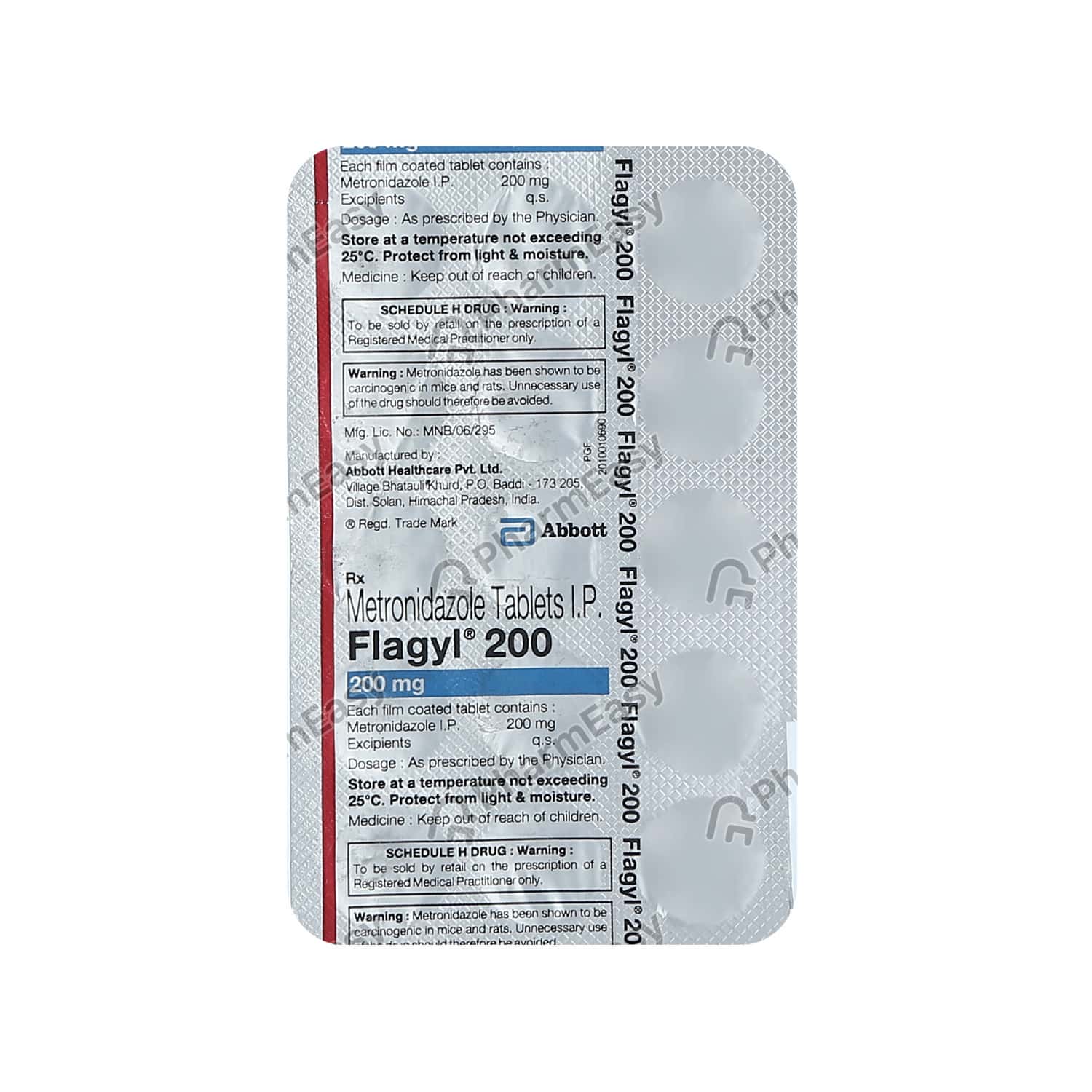 Buy Flagyl 200 MG Tablet (15) Online at Flat 18 OFF* PharmEasy