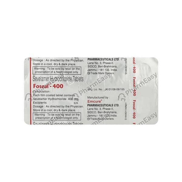 Foseal 400Mg Strip Of 10 Tablets