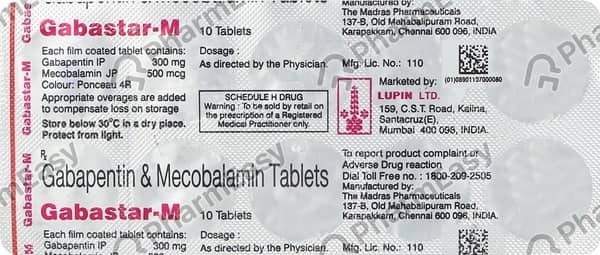 Gabastar M Strip Of 10 Tablets