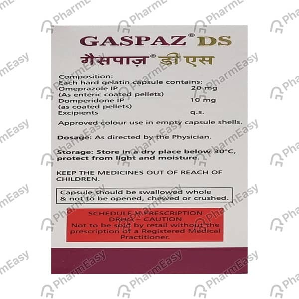Gaspaz Ds Strip Of 10 Tablets