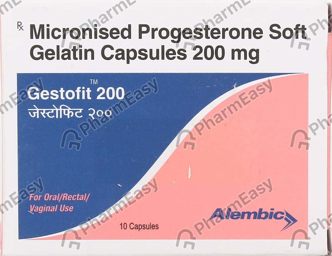 Gestofit 200 MG Oral/Vaginal/Rectal Capsule (10) Uses, Side Effects