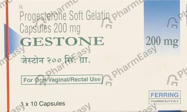 Gestone 200mg Strip Of 10 Capsules