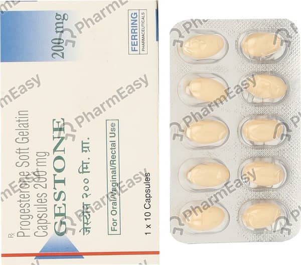 Gestone 200mg Strip Of 10 Capsules