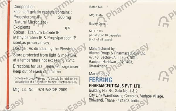 Gestone 200mg Strip Of 10 Capsules