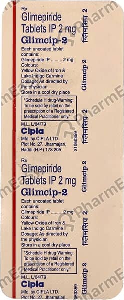 Glimcip 2mg Tablet