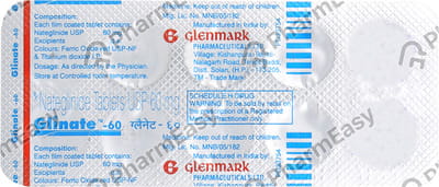 Glinate 60mg Tablet