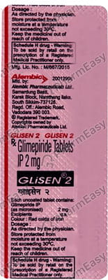Glisen 2mg Strip Of 10 Tablets