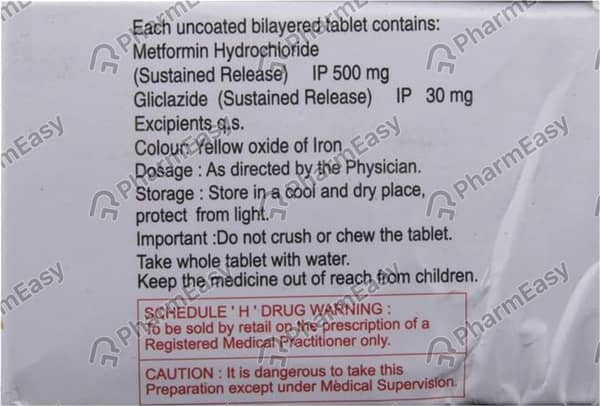Glizid M Od 30Mg Tablets