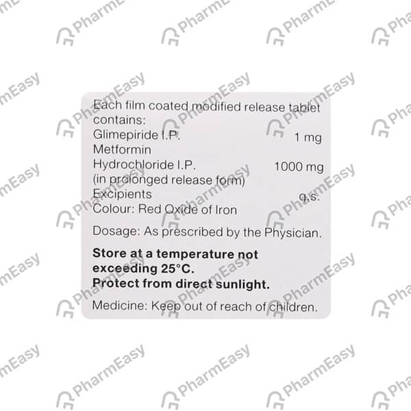 Gluformin G1 Strip Of 10 Tablets
