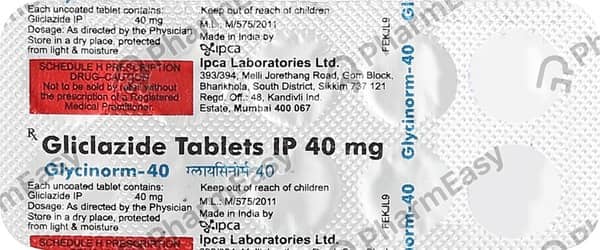 Glycinorm 40mg Strip Of 10 Tablets