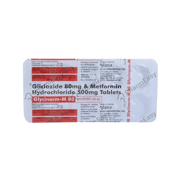 Glycinorm M 80Mg Strip Of 10 Tablets