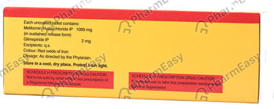 Glycomet Gp 2mg Forte Strip Of 10 Tablets