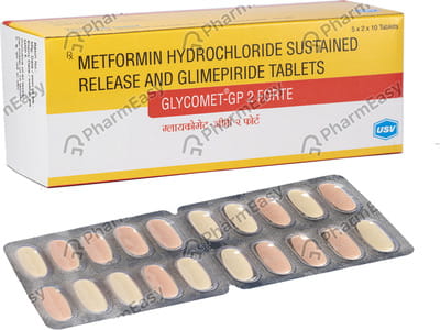 Glycomet Gp 2mg Forte Strip Of 10 Tablets