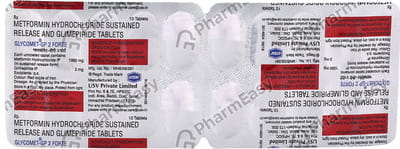 Glycomet Gp 2mg Forte Strip Of 10 Tablets