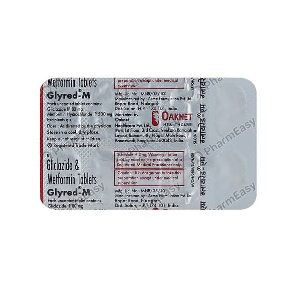 Glyred M Strip Of 10 Tablets