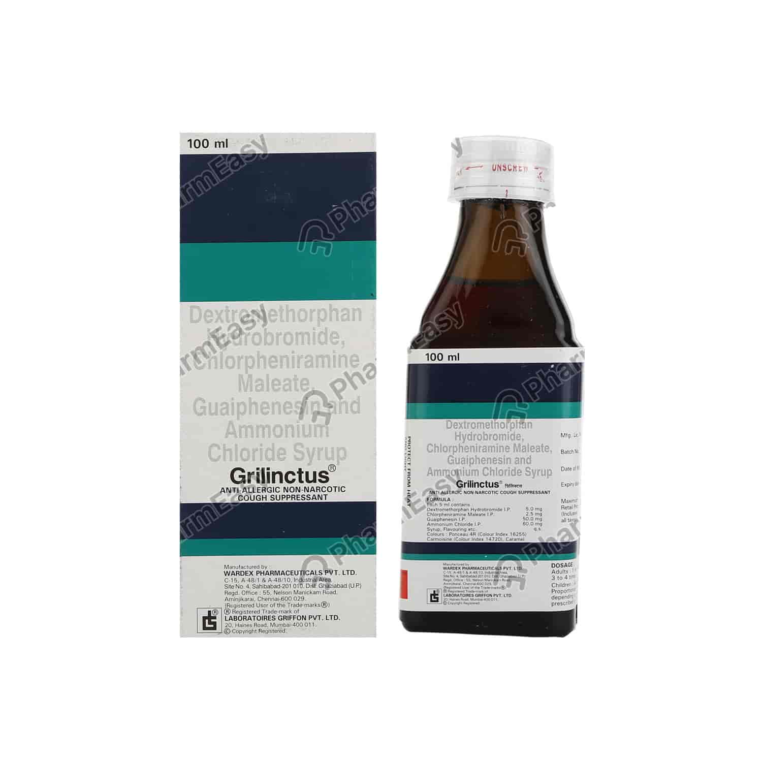 Buy Grilinctus Syrup 100ml Online at Flat 18 OFF* PharmEasy
