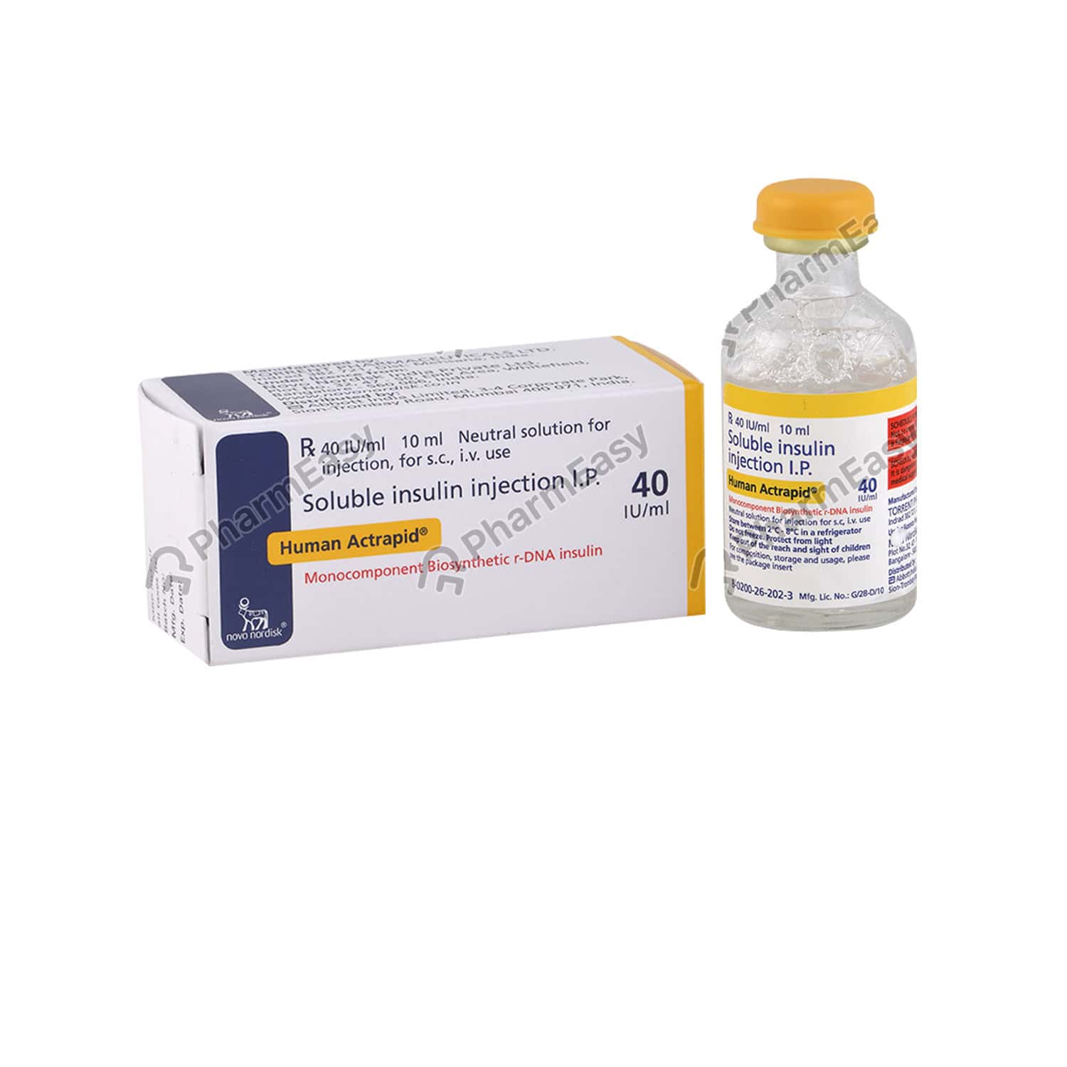 Human Actrapid 40 IU Solution For Injection (10) Uses, Side Effects