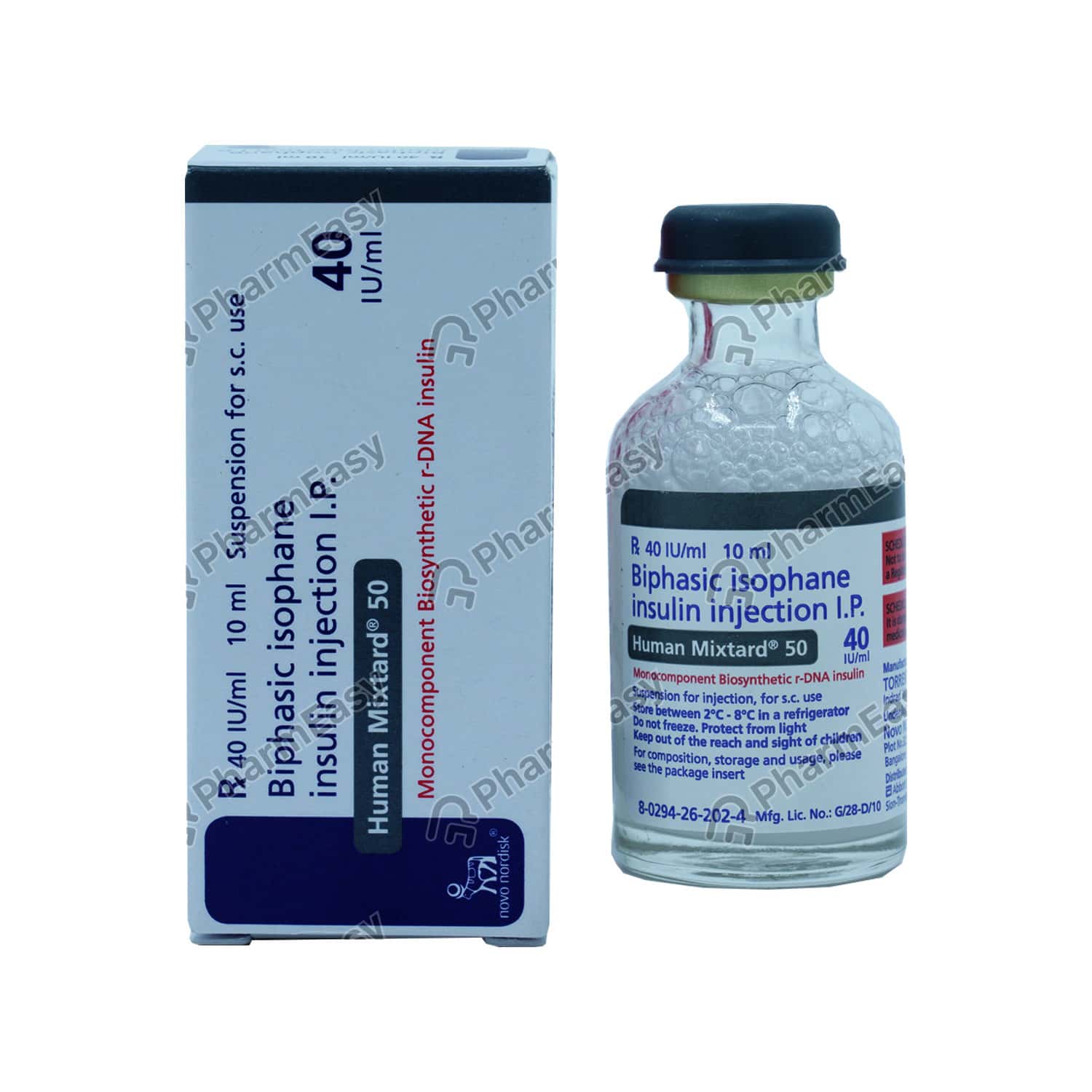 Human Mixtard 50/50 40iu Injection 10ml Uses, Side Effects, Dosage