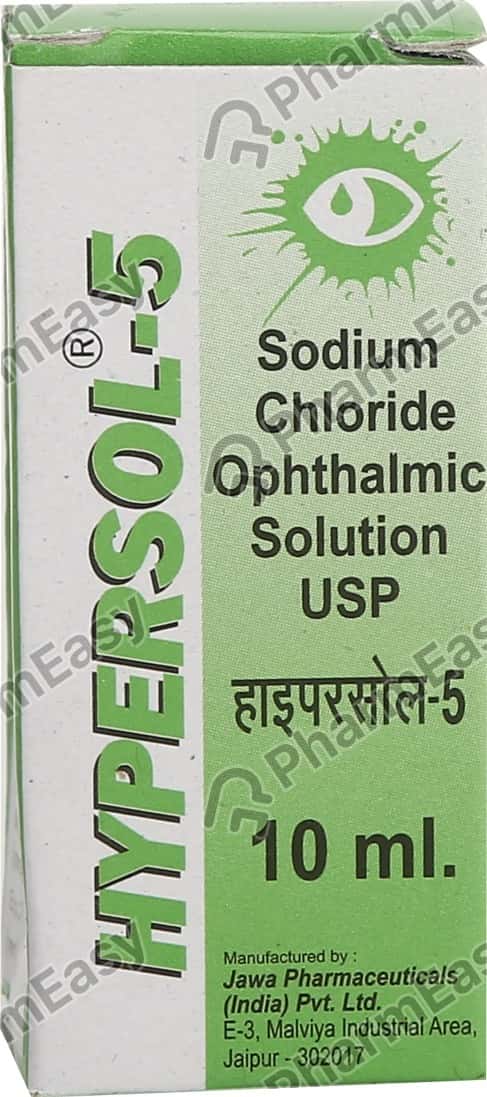 Hypersol 5 Bottle Of 10ml Eye Drops