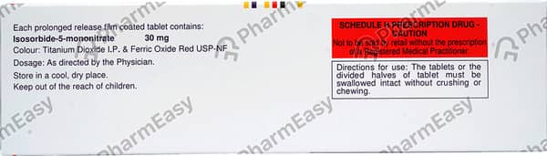 Imdur 30mg Strip Of 30 Tablets