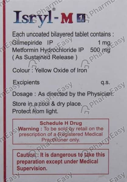 Isryl M 1Mg Strip Of 10 Tablets
