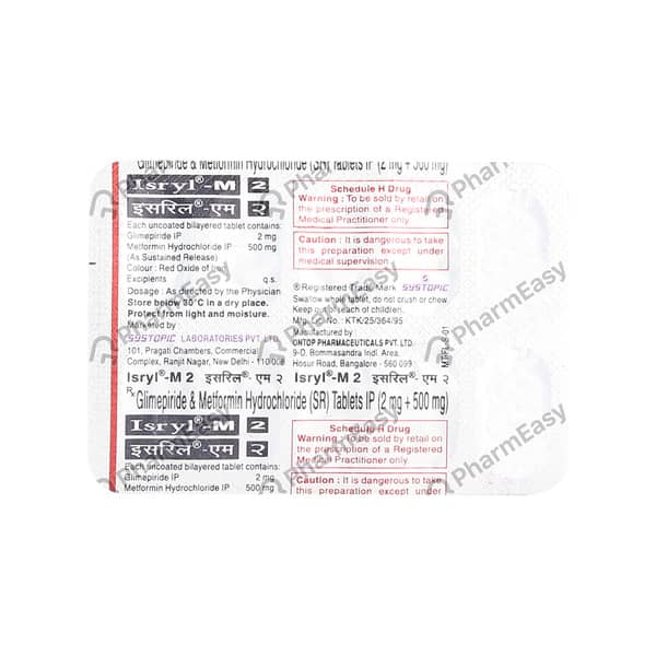 Isryl M 2mg Strip Of 10 Tablets