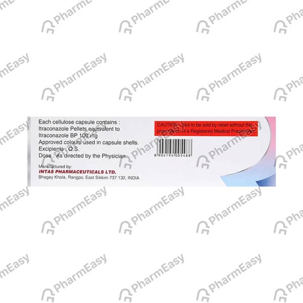 Itaspor 100mg Strip Of 4 Capsules