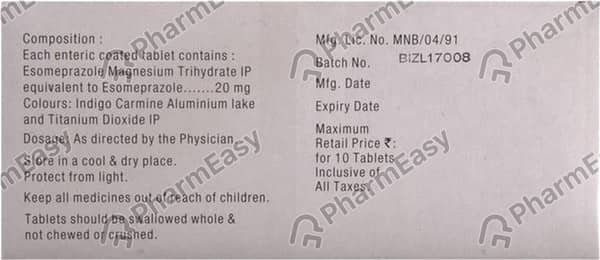 Izra 20mg Strip Of 10 Tablets