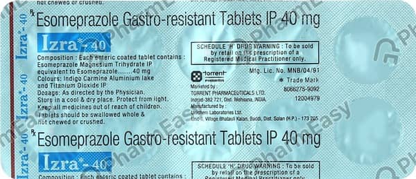 Izra 40mg Strip Of 10 Tablets