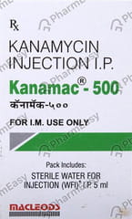 KANAMAC 500MG DRY VIAL OF 1 POWDER FOR INJECTION