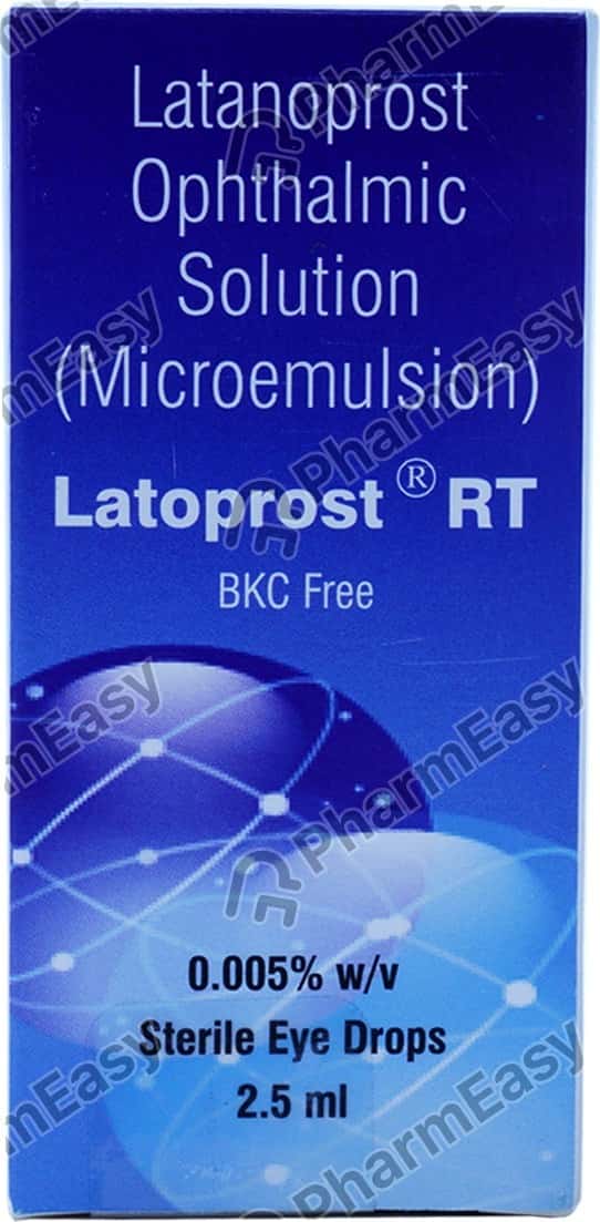 Latoprost 50 MCG Eye Drop (2.5) Uses, Side Effects, Price & Dosage