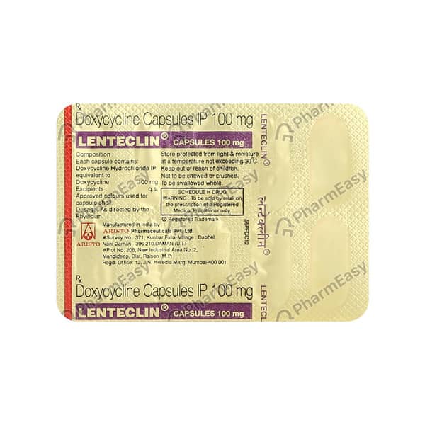 लेन्टेक्लिन 100एमजी कैप्सूल