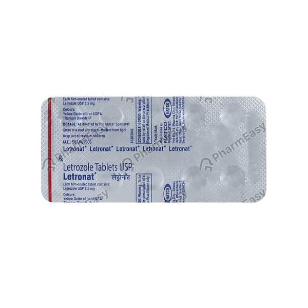 Letronat 2.5Mg Strip Of 10 Tablets