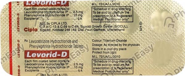 Levorid D Strip Of 10 Tablets