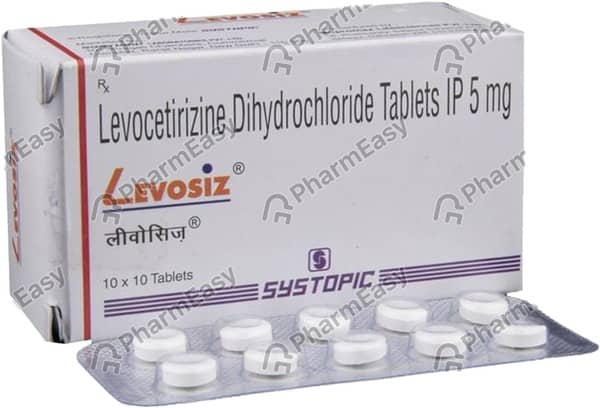 Levosiz 5mg Strip Of 10 Tablets