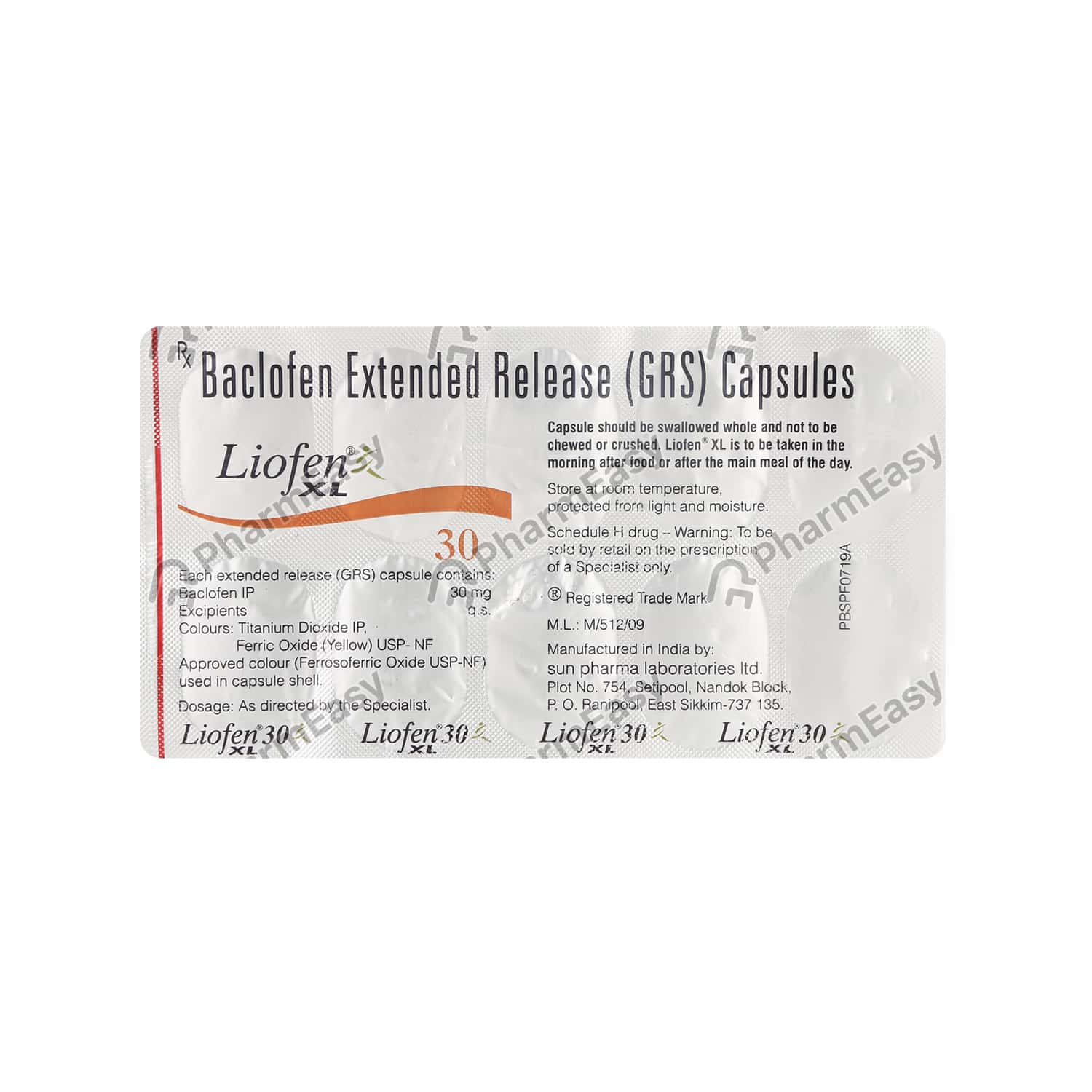 Buy Liofen Xl 30mg Strip Of 10 Capsules Online at Flat 18 OFF* PharmEasy