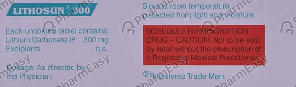 Lithosun 300mg Strip Of 10 Tablets