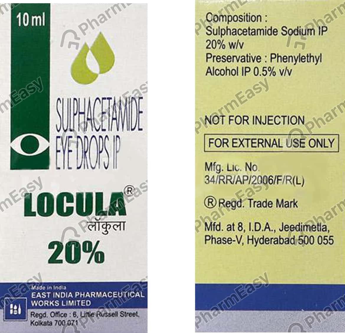 Buy Locula 20 Eye Drop (10) Online at Flat 15 OFF PharmEasy