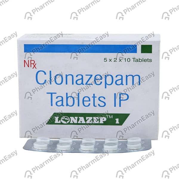 Lonazep 1mg Strip Of 10 Tablets