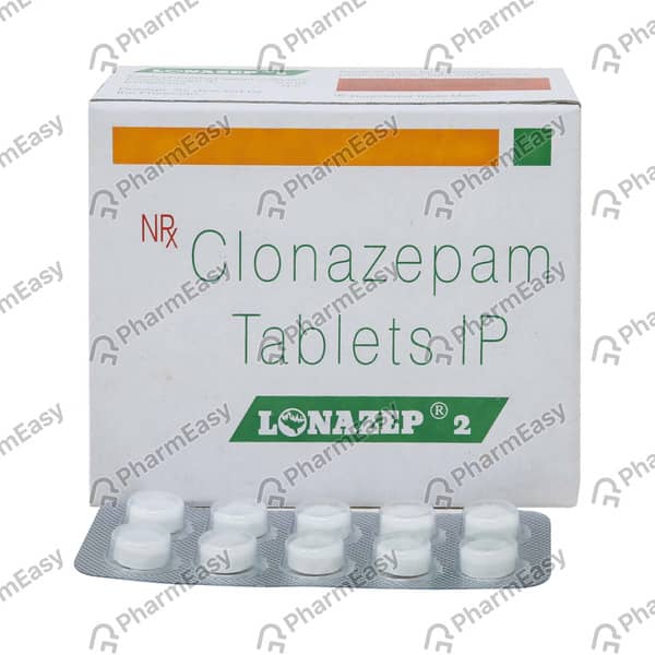 Lonazep 2mg Strip Of 10 Tablets