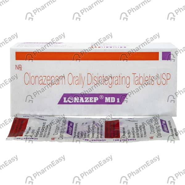 Lonazep Md 1mg Strip Of 10 Tablets
