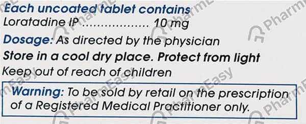 Loratia 10Mg Strip Of 10 Tablets