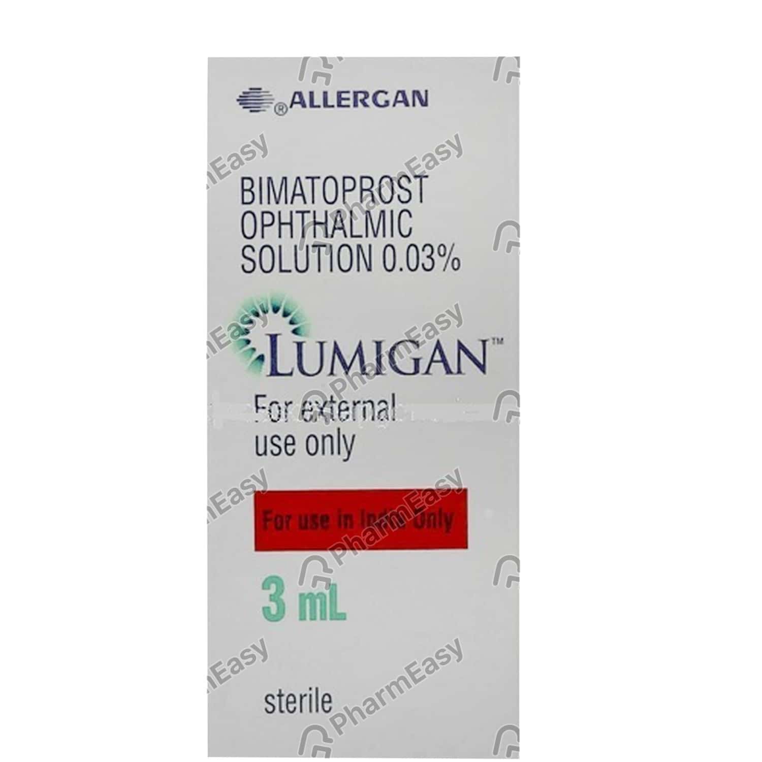 Buy Lumigan 0.03 Eye Drop (3) Online at Flat 18 OFF* PharmEasy