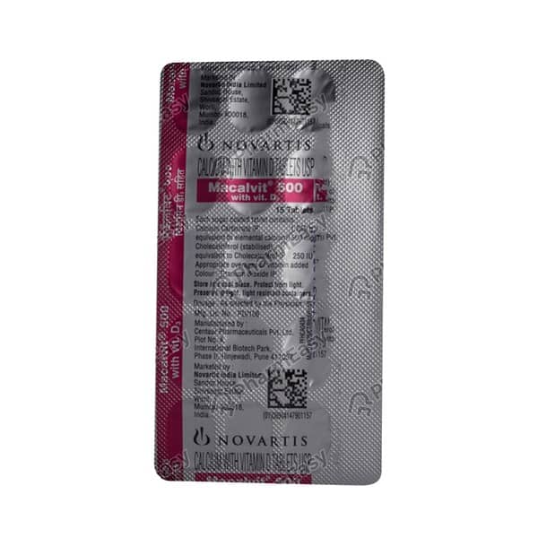 Macalvit 500mg Strip Of 15 Tablets