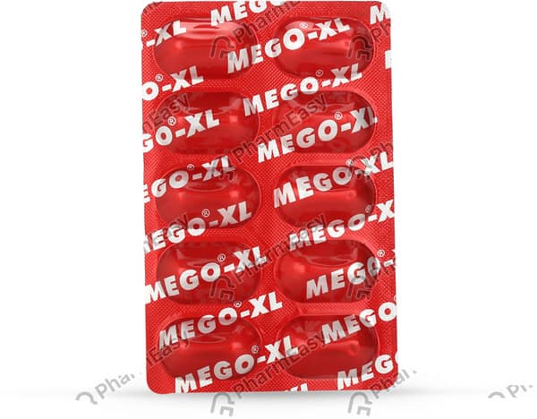 Mego Xl Strip Of 10 Capsules