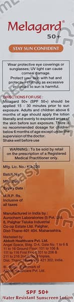 Melagard 50 Plus Stay Sun Confident Bottle Of 60ml Solution