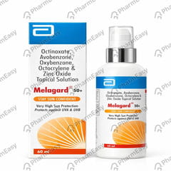 MELAGARD 50 PLUS STAY SUN CONFIDENT BOTTLE OF 60ML SOLUTION