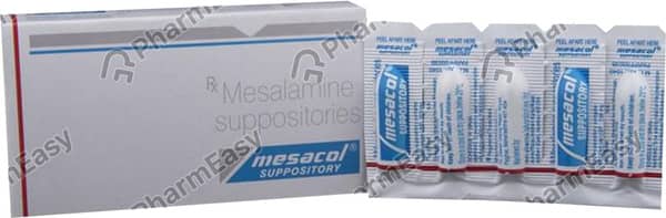 Mesacol 500mg Strip Of 5 Rectal Suppository